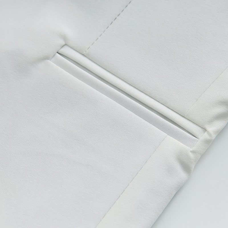 Miesten Bleiseri Urheilutakki Business Moderni Elegant Color Block Casual Yksi Painikkeita - Valkoinen