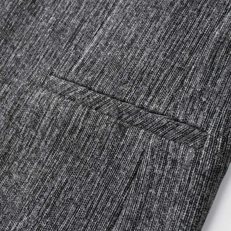 Miesten Bleiseri Urheilutakki Business Moderni Loose Stripe Muoti Kaksi Nappia Iso Koko - Harmaa