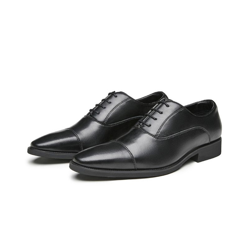 Miesten Juhlakengät Oxford Lace Up Teräväkärkinen - Musta