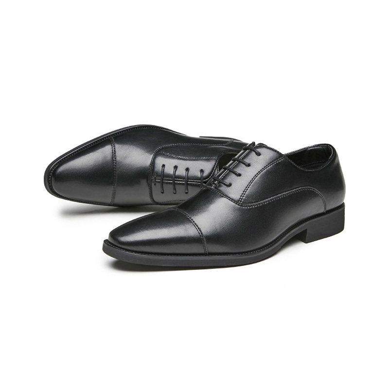 Miesten Juhlakengät Oxford Lace Up Teräväkärkinen - Musta