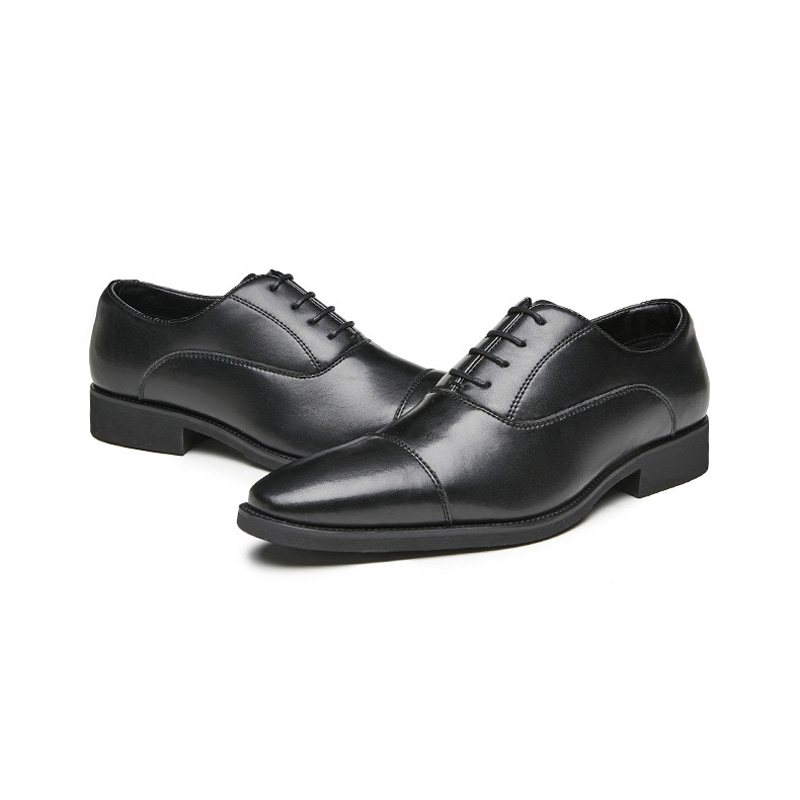 Miesten Juhlakengät Oxford Lace Up Teräväkärkinen - Musta
