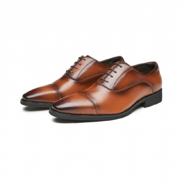 Miesten Juhlakengät Oxford Lace Up Teräväkärkinen