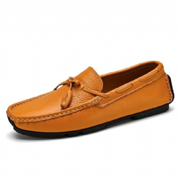 Miesten Loafers Mokkasiinit Tupsu Lehmännahkaa