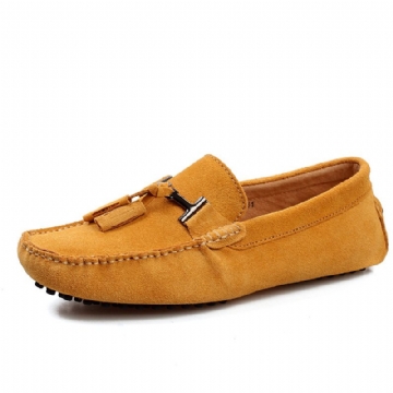 Miesten Mokkasiinit Loafers Ajokengät Tassel Suede Leather