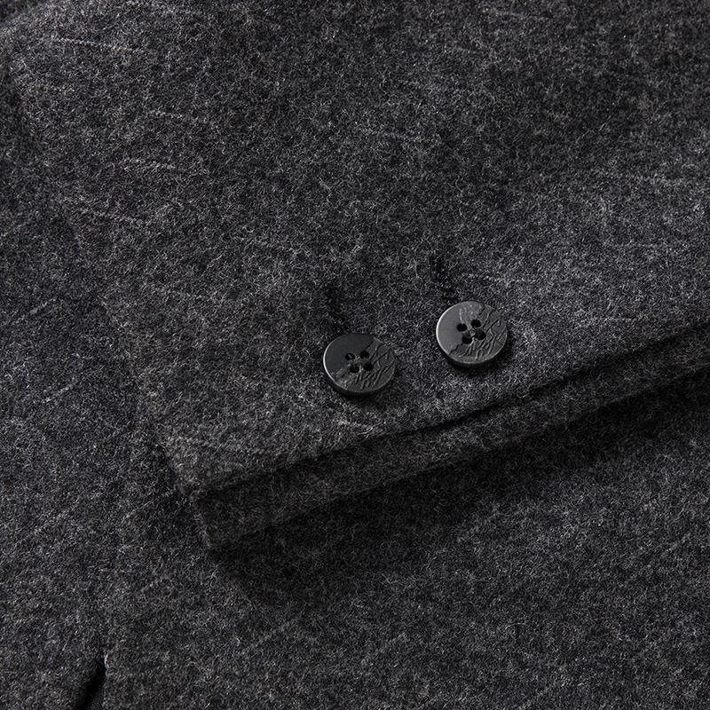 Miesten Urheilullinen Villatakki Business Moderni Ohut Kaksi Nappia - Harmaa